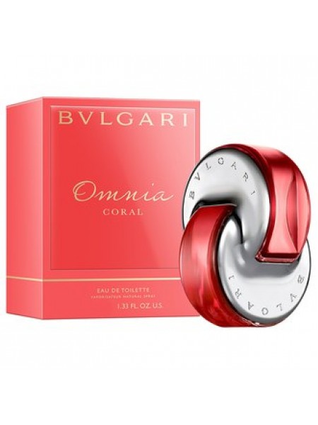 Bvlgari Omnia Coral Подарочний набір (туалетна вода 65 мл + лосьйон для тіла 75 мл + мило 75 мл + сумка)