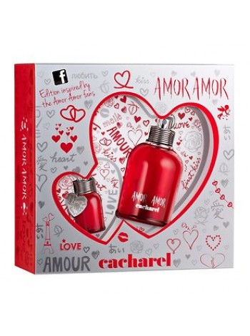 Cacharel Amor Amor Подарочний набір (туалетна вода 50 мл + мініатюра 5 мл + брелок)