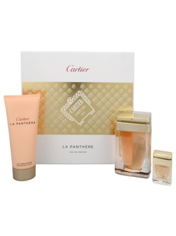 Cartier La Panthere Подарочний набір (парфумована вода 75 мл + лосьйон для тіла 100 мл + мініатюра 6 мл)