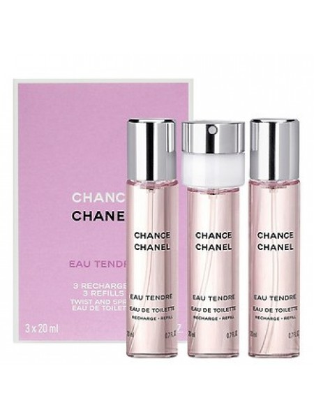 Chanel Chance Eau Tendre туалетна вода 3х20 мл