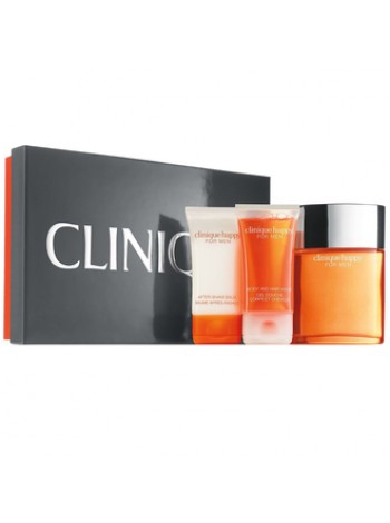 Clinique Happy For Men Подарунковий набір (туалетна вода 100 мл + гель для душу 50 мл + бальзам після гоління 50 мл)
