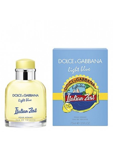 D&G Light Blue Italian Zest Pour Homme тестер (туалетная вода) 75 мл