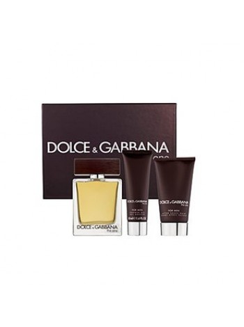 D&G The One for Men Подарочный набор (туалетная вода 100 мл + бальзам после бритья 50 мл + гель для душа 50 мл)