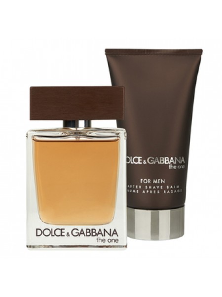 D&G The One for Men Подарочный набор (туалетная вода 50 мл + бальзам после бритья 75 мл)
