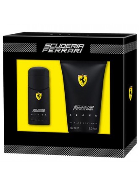 Ferrari Scuderia Black Подарочный набор (туалетная вода 30 мл + гель для душа 150 мл)