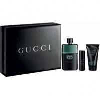 Gucci Guilty Black Pour Homme Подарочний набір (туалетна вода 90 мл + мініатюра 8 мл + гель для душу 50 мл)