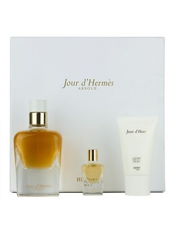 Hermes Jour d'Hermes Absolu Подарочний набір (парфумована вода 85 мл + лосьйон для тіла 30 мл + мініатюра 7.5 мл)