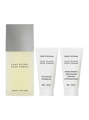 Issey Miyake L'Eau D'Issey Pour Homme Подарочний набір (туалетна вода 75 мл + бальзам після гоління 50 мл + гель для душу 50 мл)