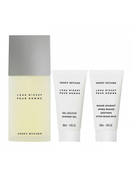 Issey Miyake L'Eau D'Issey Pour Homme Подарочний набір (туалетна вода 75 мл + бальзам після гоління 50 мл + гель для душу 50 мл)