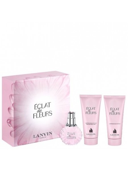 Lanvin Eclat de Fleurs подарочный набор (парфюмированная вода 100 мл + лосьон для тела 100 мл + гель для душа 100 мл)