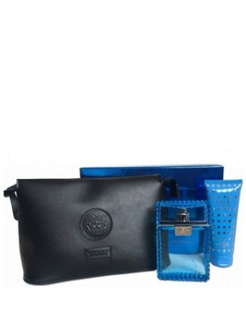 Versace Man Eau Fraiche подарунковий набір (туалетна вода 100 мл + гель для душу 100 мл + клатч)