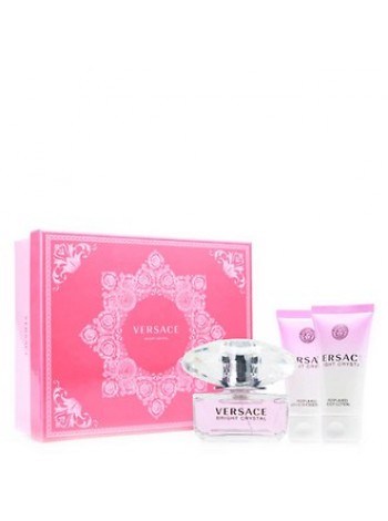 Versace Bright Crystal подарунковий набір (туалетна вода 50 мл + лосьйон для тіла 50 мл + гель для душу 50 мл)