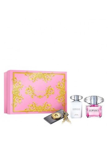 Versace Bright Crystal подарунковий набір (туалетна вода 90 мл + лосьйон для тіла 100 мл + брелок)