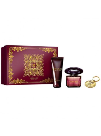 Versace Crystal Noir Подарунковий набір (туалетна вода 90 мл + лосьйон для тіла 100 мл + брелок)