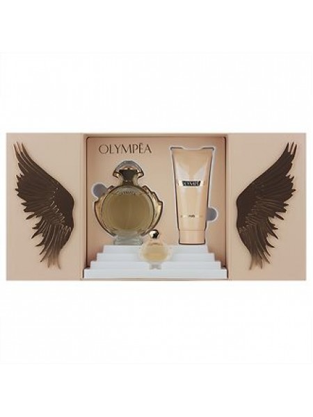Paco Rabanne Olympea подарочный набор (парфюмированная вода 80 мл + миниатюра 6 мл + лосьон для тела 100 мл)