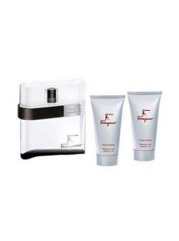 Сальваторе Феррагамо F by Ferragamo Pour Homme Подарунковий набір (туалетна вода 100 мл + гель для душу 75 мл + бальзам після гоління 75 мл)