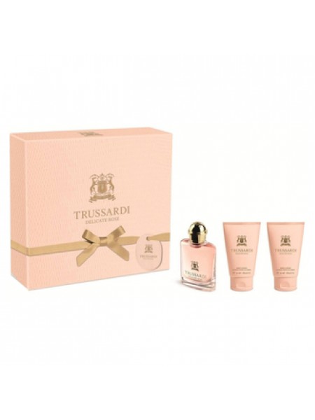 Trussardi Delicate Rose Подарочный набор (туалетная вода 30 мл + лосьон для тела 2x30 мл)