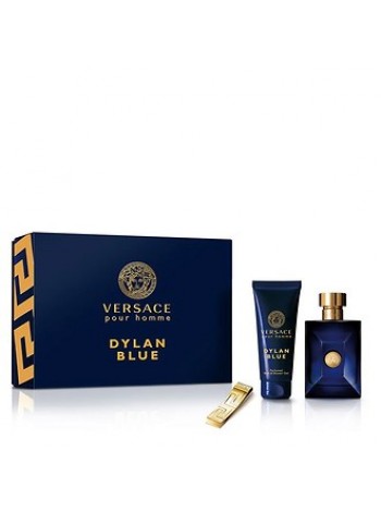 Versace Pour Homme Dylan Blue Подарунковий набір (туалетна вода 100 мл + гель для душу 100 мл + зажим для грошей)