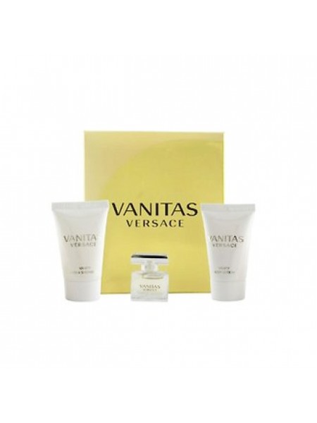 Versace Vanitas Eau de Toilette Подарочный набор (туалетная вода 4.5 мл + лосьон для тела 25 мл + гель для душа 25 мл)