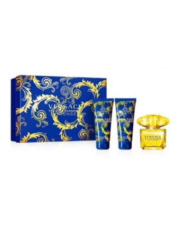 Versace Yellow Diamond Intense Подарочний набір (парфумована вода 50 мл + лосьйон для тіла 50 мл + гель для душу 50 мл)