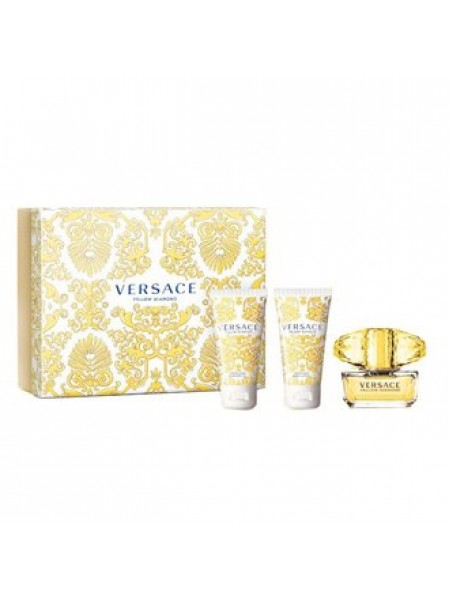 Versace Yellow Diamond Подарунковий набір (туалетна вода 50 мл + гель для душу 50 мл + лосьйон для тіла 50 мл)