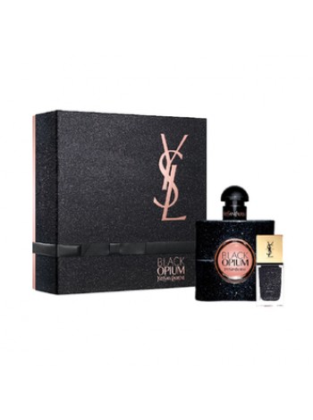 Yves Saint Laurent Black Opium Подарочний набір (парфумована вода 50 мл + лак для ніг N59 10 мл)