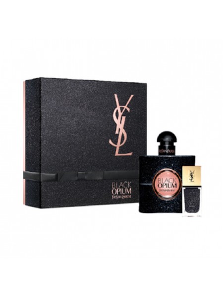 Yves Saint Laurent Black Opium Подарочний набір (парфумована вода 50 мл + лак для нігтів N59 10 мл)