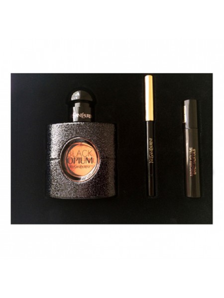 Yves Saint Laurent Black Opium Подарочний набір (парфумована вода 50 мл + туш для вій + олівець для очей)