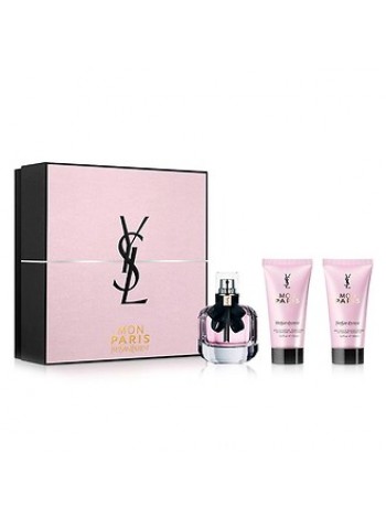 Yves Saint Laurent Mon Paris Подарочний набір (парфумована вода 50 мл + лосьйон для тіла 50 мл + гель для душу 50 мл)