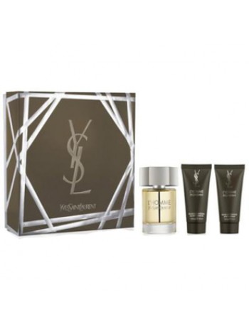 Yves Saint Laurent L'Homme Подарочний набір (туалетна вода 60 мл + бальзам після гоління 50 мл + гель для душу 50 мл)