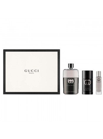 Gucci Guilty Pour Homme Подарочний набір (туалетна вода 90 мл + стіковий дезодорант 75 мл + мініатюра 15 мл)