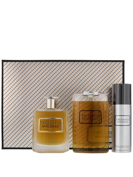 Trussardi Riflesso Подарунковий набір (туалетна вода 100 мл + дезодорант-спрей 100 мл + гель для душу 200 мл)