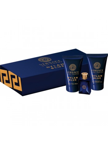 Versace Pour Femme Dylan Blue Подарочный набор (миниатюра 5 мл + гель для душа 25 мл + лосьон для тела 25 мл)