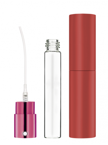 Флакон спрей для розпиву обертовий (відліванти) Метал Red 10 мл