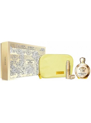 Versace Eros Pour Femme Подарочний набір (парфумована вода 100 мл + мініатюра 10 мл + косметичка)