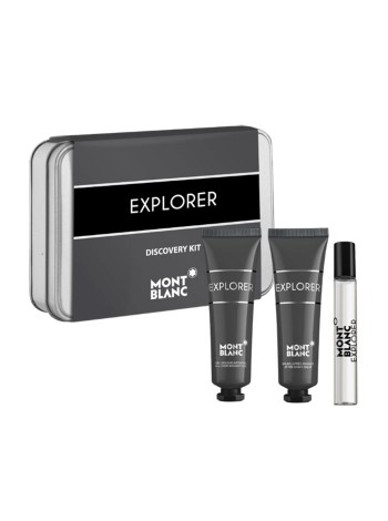 Набір для подорожей Montblanc Explorer (мініатюра 7,5 мл + гель для душу 30 мл + бальзам після гоління 30 мл)