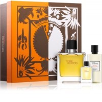 Terre d'Hermes Parfum Подарочный набор (парфюмированная вода 75 мл + миниатюра 5 мл + гель для душа 40 мл)
