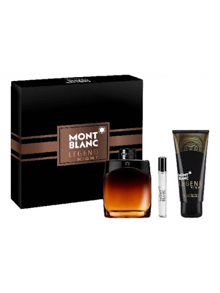 Montblanc Legend Night Подарунковий набір (парфумована вода 100 мл + мініатюра 7.5 мл + бальзам після гоління 100 мл)